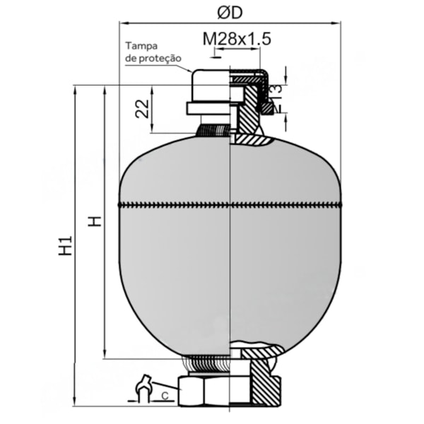 Acumulador de Membrana 0,35 Litros-5ee42137-b264-49f9-8504-b29d1aa580d5