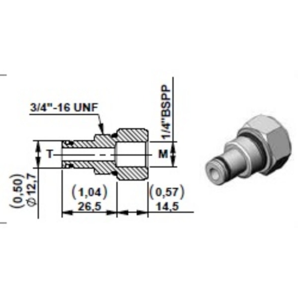 Adaptador TM2 p/ Manômetro em Bloco M04-7b3a56d5-9390-4836-8798-ccbc49a05a40
