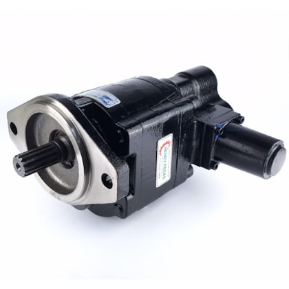 Bomba Hidráulica de Engrenagens 85cc SAE B 13Z 7/8 Pneumático 3P Horária