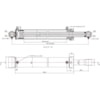 Cilindro Hidráulico Dupla Ação 450mm Curso p/ Carrega Tudo-7ffdeeeb-0c42-4d14-beab-65ef70a92d02