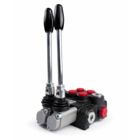 Comando Hidráulico Monobloco Manual Alavanca 02 Sessões 40 Litros