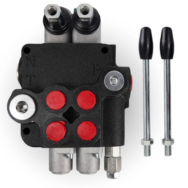 Comando Hidráulico Monobloco Manual Alavanca 02 Sessões 80 Litros-345cc7e4-f1ed-407c-9809-a012f56d02fb