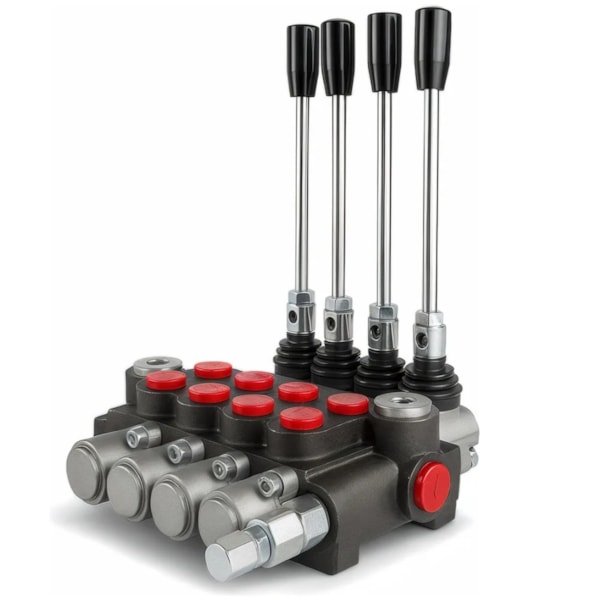 Comando Hidráulico Monobloco Manual Alavanca 04 Sessões 40 Litros-c8cdee2b-0bc3-477d-9db1-08be45c3ddc8