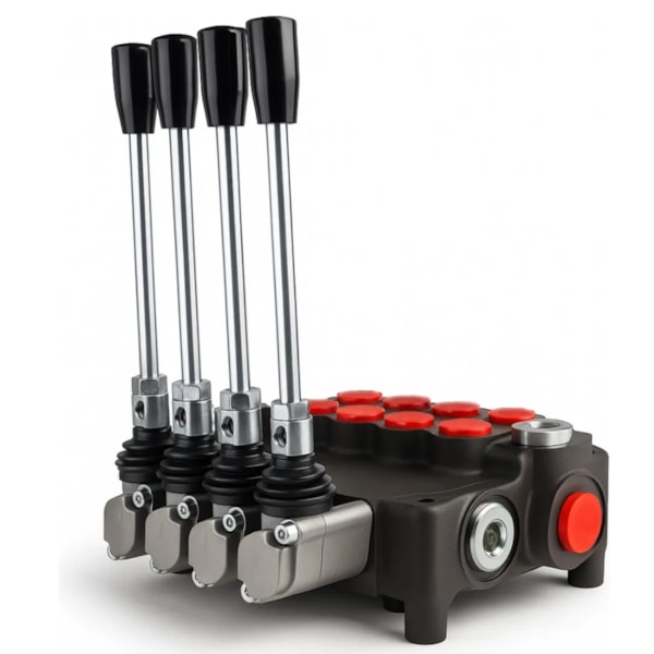 Comando Hidráulico Monobloco Manual Alavanca 04 Sessões 80 Litros-f4e941d0-cb2a-4441-8e7c-57f728d64c9f