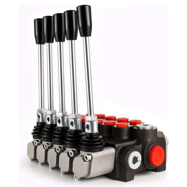 Comando Hidráulico Monobloco Manual Alavanca 05 Sessões 40 Litros-60fc51d9-4354-4c1d-b8d4-8b85f32c03c8