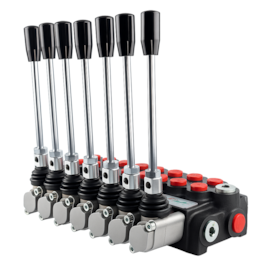 Comando Hidráulico Monobloco Manual Alavanca 07 Sessões 40 Litros