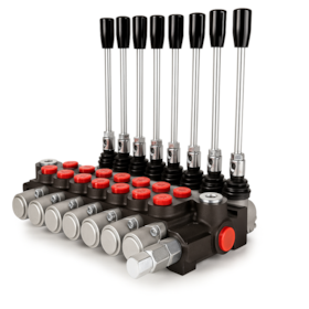 Comando Hidráulico Monobloco Manual Alavanca 07 Sessões 40 Litros