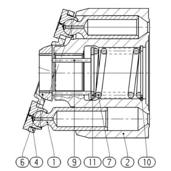 Conjunto Rotativo Original Rexroth p/ Bombas A10VO 63cc-952f8152-532e-4248-9cfa-ae4c2f7bd0d7