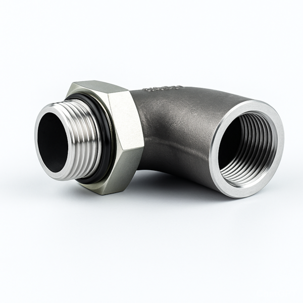 Espigão 90 p/ Mangueira Hidráulica de Sucção 1.1/4