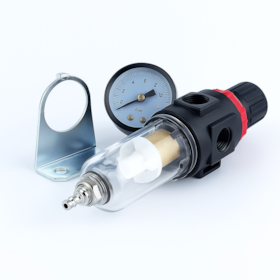 Filtro de Ar Médio c/ Regulador e Manômetro 10 BAR Rosca 1/4