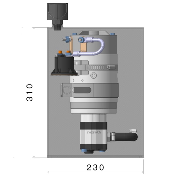 Kit Motobomba 1600W 12VDC Reservatório 10Lts C/ Bomba Hidráulica Rexroth 3,1cc-b4491896-414a-433a-a1d5-4f58b3d7e328