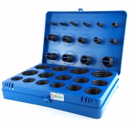 Maleta de Anéis O´ring c/ 382Pcs – 2,9 a 43,8 mm
