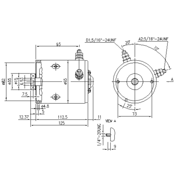 Motor Elétrico 12VDC 1,2KW AMF-4684 Horário-5011d906-7ae9-404a-963f-48b159531f4b