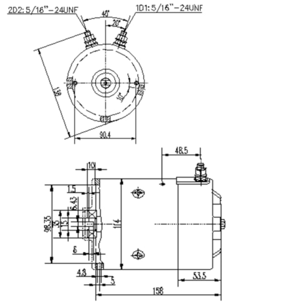 Motor Elétrico 24VDC 2,2KW AMJ-4810 Anti-horário-54bd1109-3146-44fd-b7dc-ce8155ebf42d