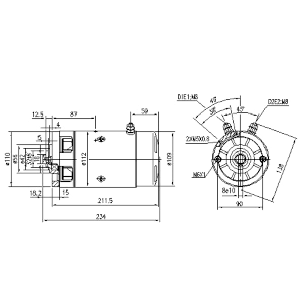 Motor Elétrico 24VDC 2,2KW AMJ-5233 Ventilado Horário-343bbb51-23c3-402e-96c5-98c191e781e6