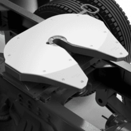 Protetor Deslizante p/ 5 Roda Semi Reboque Fontainer Branco