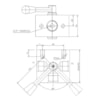 Seletora de Fluxo Manual 2 Posições Roscas 3/4