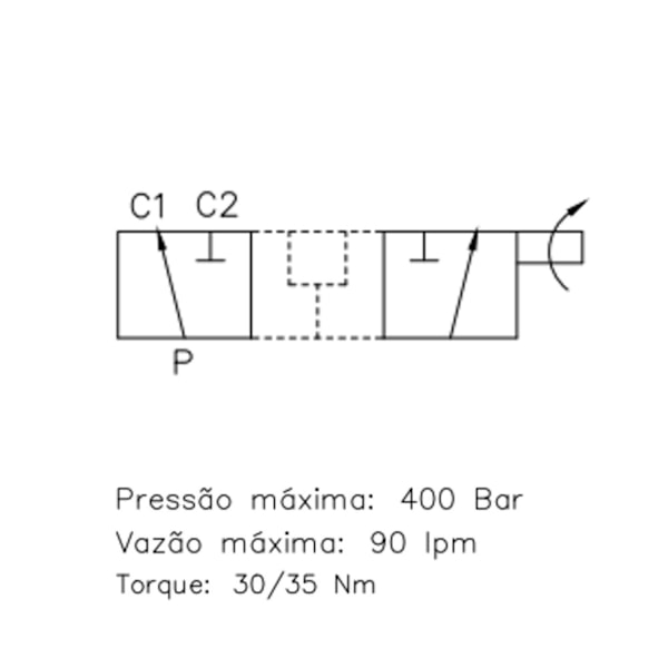 Seletora de Fluxo Manual 2 Posições Roscas 3/4