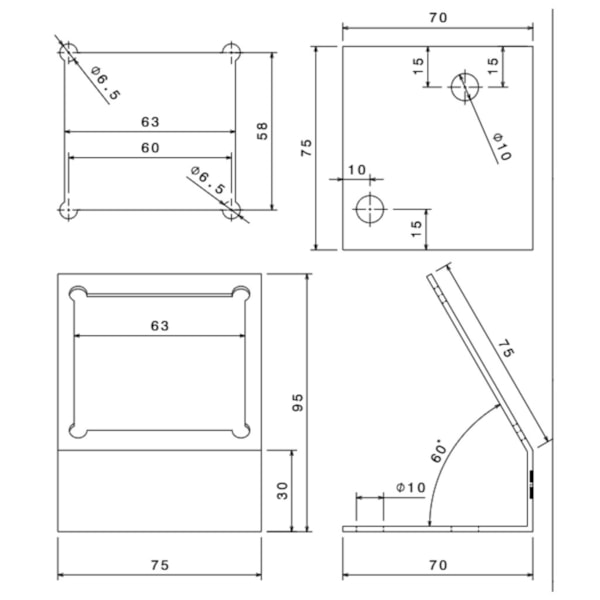 Suporte Metálico p/ Joystick Pneumático de Acionamento-24acf0ab-5a5f-4bea-b81d-83d419ccc3df
