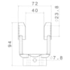 Terminal Cardam Quadrado 1.1/8