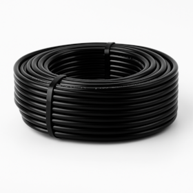 Tubo de Nylon Flexível 06x04mm Preto (Tecalon)