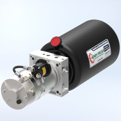 Unidade Hidráulica Compacta 12VDC 1,6cc 190BAR - Reservatorio de 7Lts - Dupla Ação