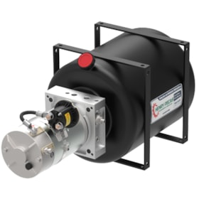 Unidade Hidráulica Compacta 12VDC 2,5cc 200BAR Horizontal 14Lts- Dupla Ação