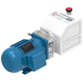 Unidade Hidráulica Compacta 220VAC 1,0HP 1,6cc 190BAR Horizontal 5Lts - P/ Doca com Pestana