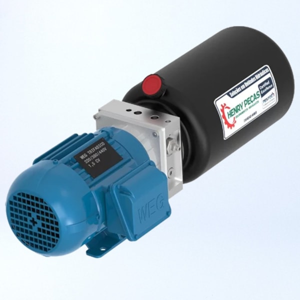 Unidade Hidráulica Compacta 220VAC 1,5HP 2,5cc 190BAR Horizontal 7Lts- Dupla Ação-02124594-44e2-422e-9d28-9242df8e356b