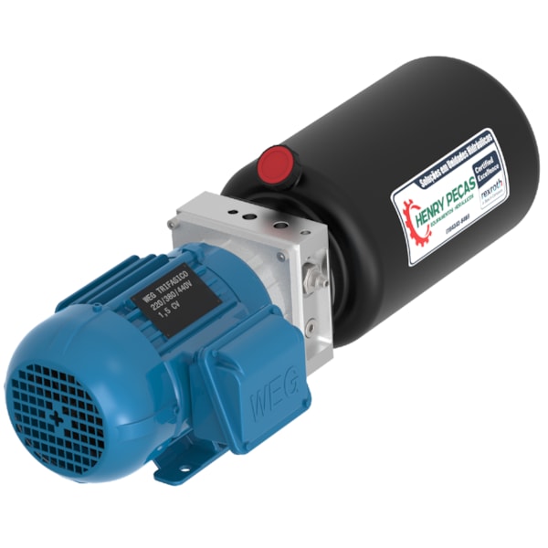 Unidade Hidráulica Compacta 220VAC 1,5HP 2,5cc 190BAR Horizontal 7Lts- Dupla Ação-2136a353-684d-4b79-8273-1b1258777caf