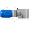 Unidade Hidráulica Compacta 220VAC 1,5HP 2,5cc 190BAR Horizontal 7Lts- Dupla Ação-d77970e1-7e73-49f4-a21d-add72625c046