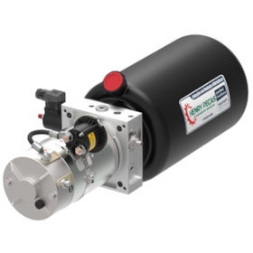 Unidade Hidráulica Compacta 24VDC 1,6cc 200BAR Horizontal 7Lts- Simples Ação