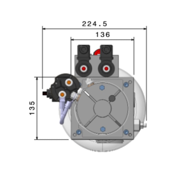 Unidade Hidráulica Compacta 24VDC 1,6cc Horizontal 7Lts- p/ Plataformas Marksell-83284b77-cdac-4b50-9160-2a64922eb675