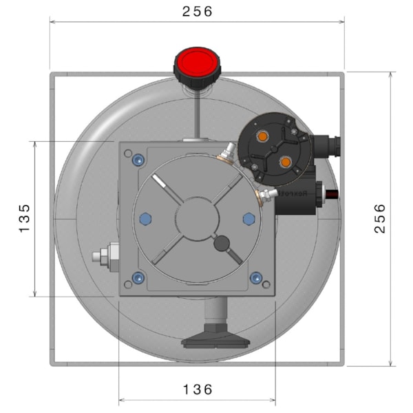 Unidade Hidráulica Compacta 24VDC 2,5cc 200BAR Horizontal 14Lts- Simples Ação-53a0823b-960a-4d5f-9c22-cd9f69e8e183