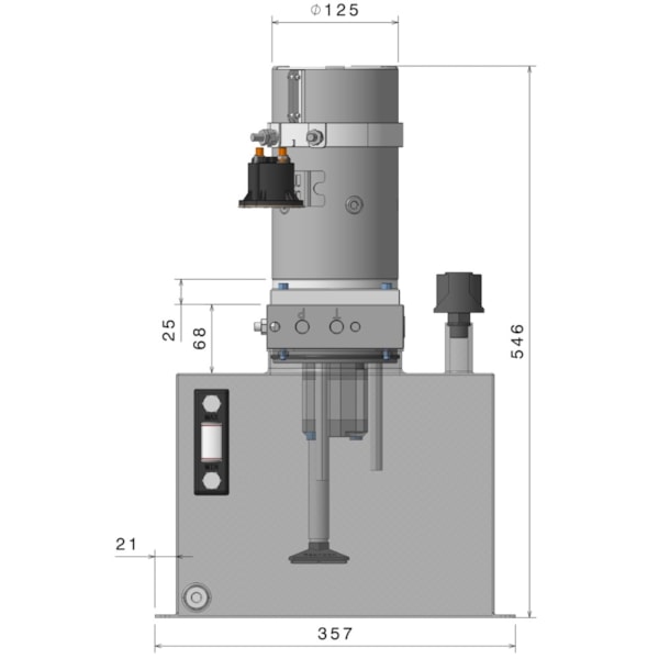 Unidade Hidráulica Compacta 24VDC 3000W 4,0cc 200BAR Vertical 14Lts- Dupla Ação-de6f56c5-fbb1-42f1-a73e-e689e38ece92