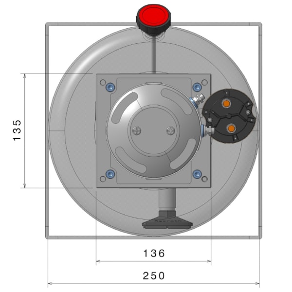 Unidade Hidráulica Compacta 24VDC Ventilado 3,1cc 200BAR Horizontal 14Lts- Dupla Ação-f07982fa-111e-460c-8e3d-4f8904595647