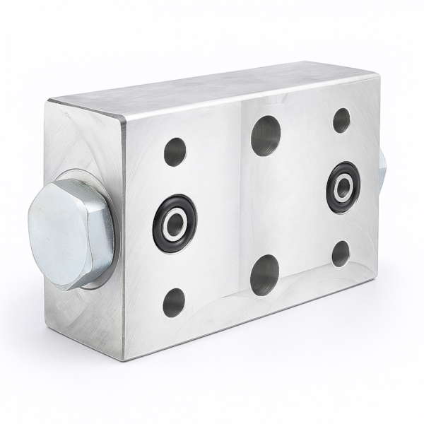 Válvula de Retenção Pilotada Dupla em Placa Roscas 3/4