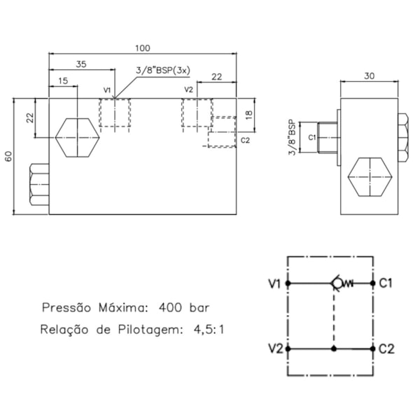 Válvula de Retenção Pilotada Simples - Guindastes Palfinger-4abbbaa6-ee57-4c2d-8738-84ee092adaa1