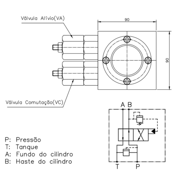 Válvula de Reversão de Fluxo Automática Roscas 3/4