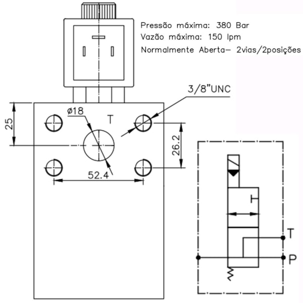 Válvula de Ventagem com Solenoide 24V p/ Compactador de Lixo-c522f337-ad89-4bf8-a5cc-f7276452ef35