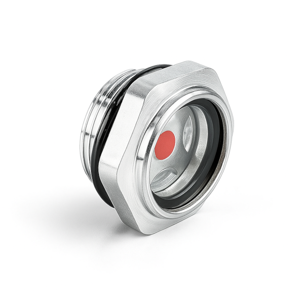 Visor de Nível de Alumínio Sextavado Rosca 1