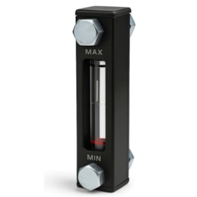 Visor de Nível Retangular Preto 76,2mm